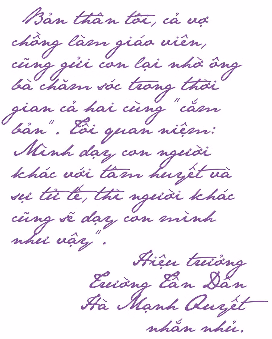 Cảm ơn bố Thanh, bố Quyết, bố Việt, mẹ Giang…