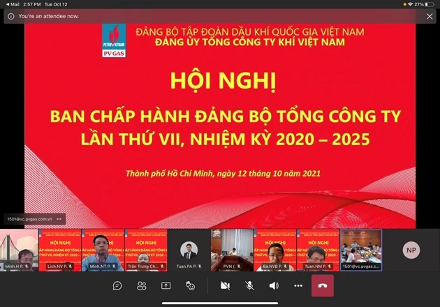 Hội nghị Ban Chấp hành Đảng bộ PV GAS lần thứ VII, nhiệm kỳ 2020 – 2025