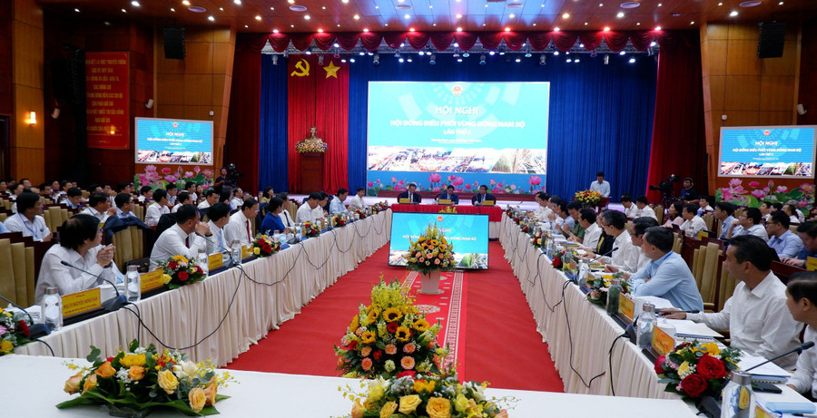 Hội nghị lần 3 Hội đồng điều phối vùng Đông Nam Bộ. Ảnh: T.Hải Hội nghị lần 3 Hội đồng điều phối vùng Đông Nam Bộ. Ảnh: T.Hải