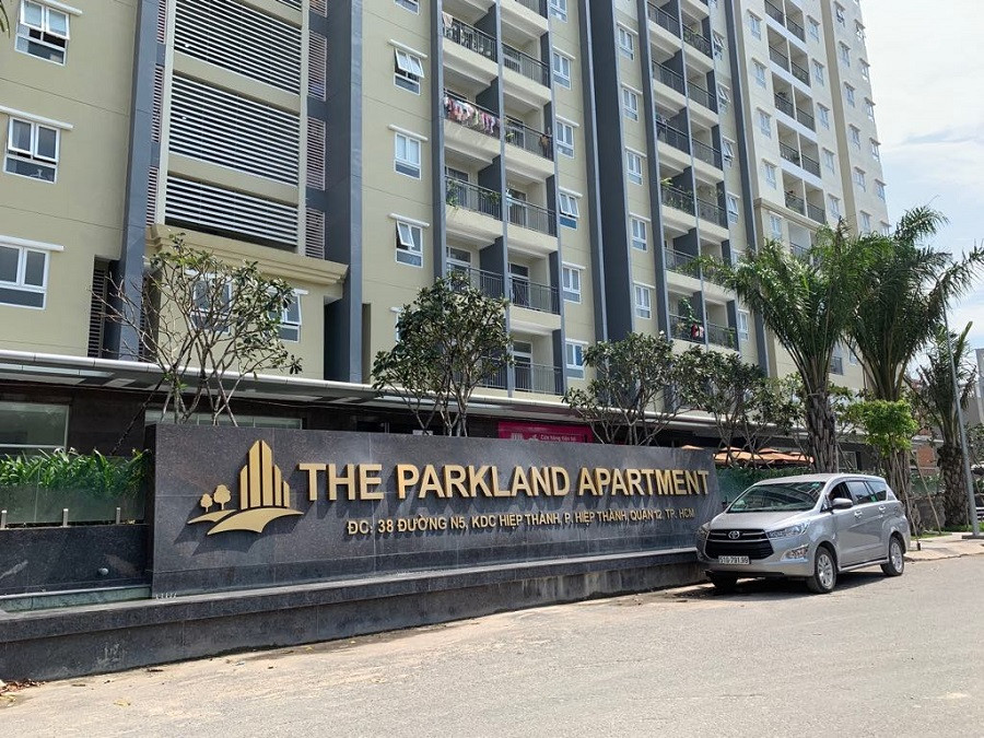 Ban quản lý chung cư The Parkland, Quận 12, TP.HCM nơi bị cư dân tố gian lận trong cung cấp nước sinh hoạt cho người dân.