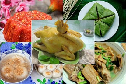 Gà luộc là món ăn thường có trên mâm cúng rằm tháng Giêng. Gà luộc là món ăn thường có trên mâm cúng rằm tháng Giêng.