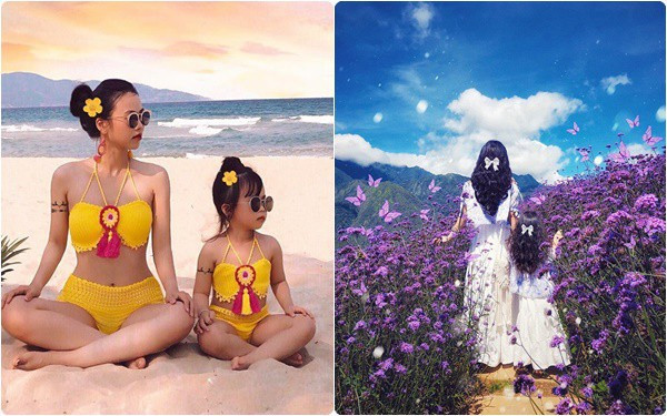 Bộ ảnh của 2 mẹ con chị Nguyễn Thúy Hằng, 30 tuổi (sống tại Hải Dương) và bé Nguyễn Ngọc Tường Vi, 4 tuổi.