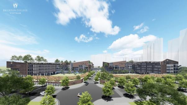 Phối cảnh Brighton College Vietnam tại cơ sở Vinhomes Ocean Park, Hà Nội