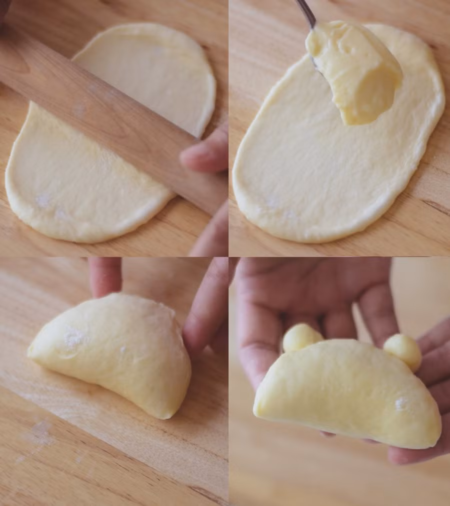 Cách làm bánh mì sữa chua thơm ngon, béo ngậy không cần lò nướng ảnh 9