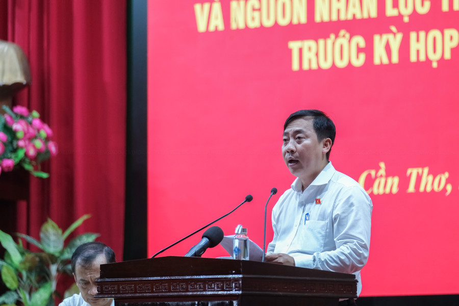 Ông Đào Chí Nghĩa, Phó Trưởng Đoàn Đại biểu Quốc hội TP Cần Thơ thông tin dự kiến chương trình kỳ họp thứ 6, Quốc hội khóa XV.