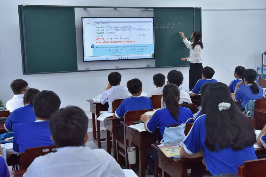 Cơ sở vật chất được nhà trường trang bị đáp ứng chuyển đổi số Giáo dục