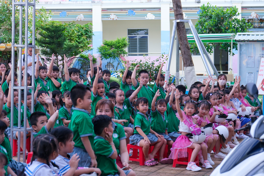 Học sinh hào hứng tham gia chương trình. Học sinh hào hứng tham gia chương trình.