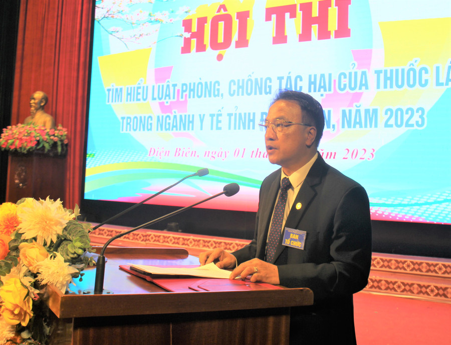 Ông Phạm Giang Nam, Giám đốc Sở Y tế tỉnh Điện Biên phát biểu tại Hội thi. Ông Phạm Giang Nam, Giám đốc Sở Y tế tỉnh Điện Biên phát biểu tại Hội thi.