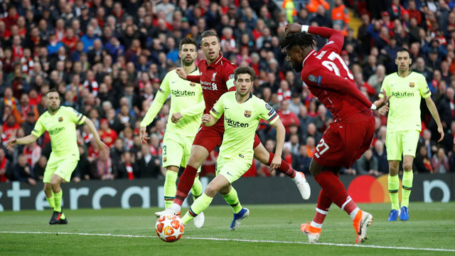 Origi mở ra hy vọng từ rất sớm cho Liverpool với bàn thắng ở phút thứ 7 Origi mở ra hy vọng từ rất sớm cho Liverpool với bàn thắng ở phút thứ 7