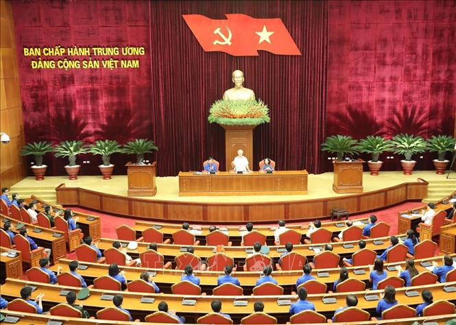Tổng Bí thư, Chủ tịch nước Nguyễn Phú Trọng gặp mặt đảng viên trẻ tiêu biểu làm theo lời Bác ảnh 5 Chú thích ảnh