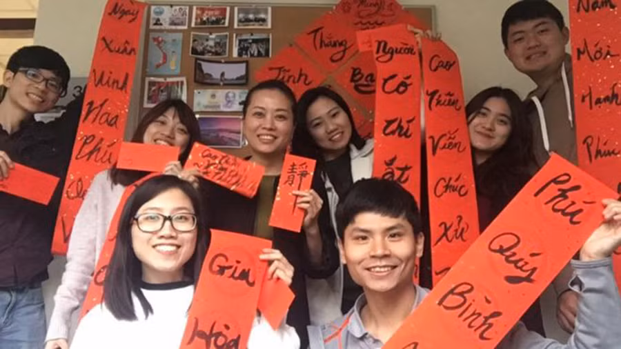 Sinh viên học tiếng Việt ở ITI - Trung tâm đào tạo nhân tài