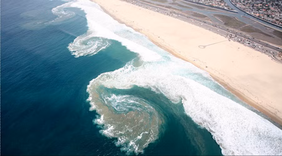 Dòng Rip có nhiều trên vùng biển gần bờ.