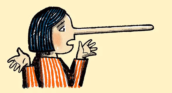 Không nên kết giao với người hay nói dối (hình minh họa)