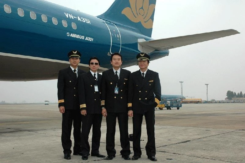 Phi công Vietnam Airlines. Ảnh: Internet