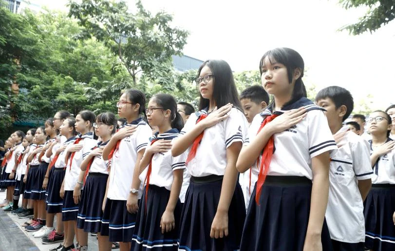Học sinh trường Lương Thế Vinh.