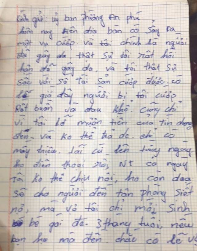 Bình Dương: Tên cướp trả 100 triệu cho nạn nhân ngày cận Tết vì sợ không thể đối mặt với con gái 3 tháng tuổi - Ảnh 2. Bình Dương: Tên cướp trả 100 triệu cho nạn nhân ngày cận Tết vì sợ không thể đối mặt với con gái 3 tháng tuổi - Ảnh 2.