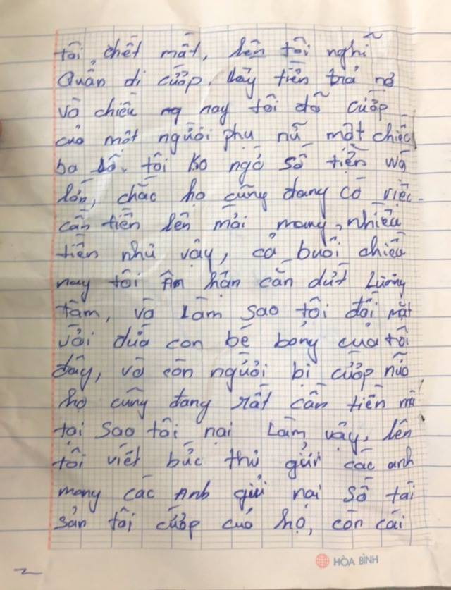 Bình Dương: Tên cướp trả 100 triệu cho nạn nhân ngày cận Tết vì sợ không thể đối mặt với con gái 3 tháng tuổi - Ảnh 3. Bình Dương: Tên cướp trả 100 triệu cho nạn nhân ngày cận Tết vì sợ không thể đối mặt với con gái 3 tháng tuổi - Ảnh 3.