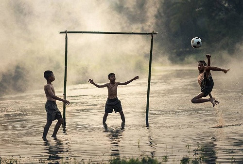 Khoảnh khắc tuổi thơ.