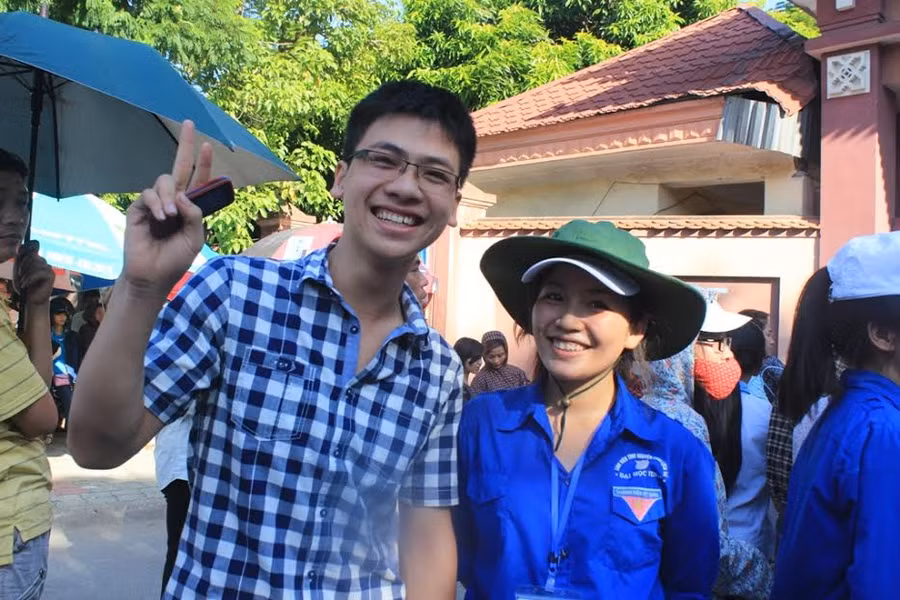 Niềm vui sau khi làm được bài
