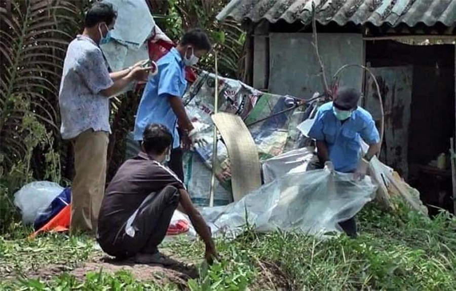 Hiện trường vụ án mạng.