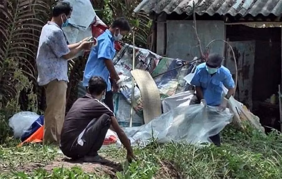 Hiện trường vụ án mạng.