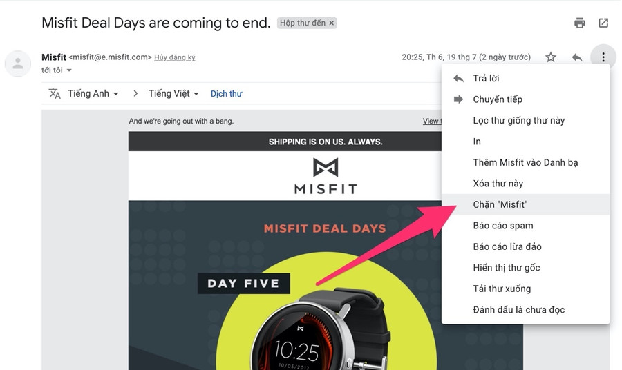 Hai cách chặn triệt để email rác trên Gmail
