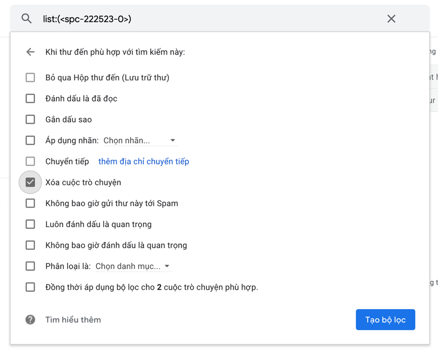 Hai cách chặn triệt để email rác trên Gmail