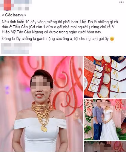 Dân mạng choáng váng với của hồi môn tính vội cũng được hơn 1kg vàng của cô dâu trẻ ở Trà Vinh-1