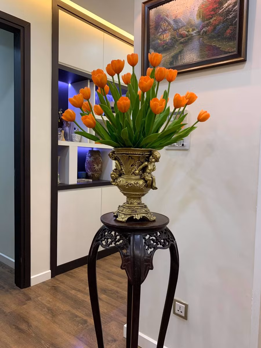 Hoa đất sét thích hợp để trang trí trong nhà, công ty...