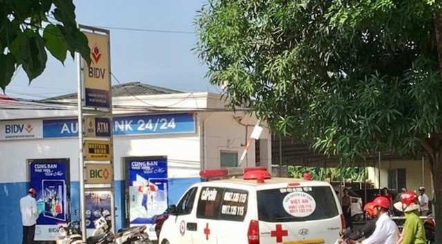 Ngân hàng BIDV chi nhánh Phủ Diễn đóng tại huyện Đô Lương (Nghệ An) nơi xảy ra vụ việc.
