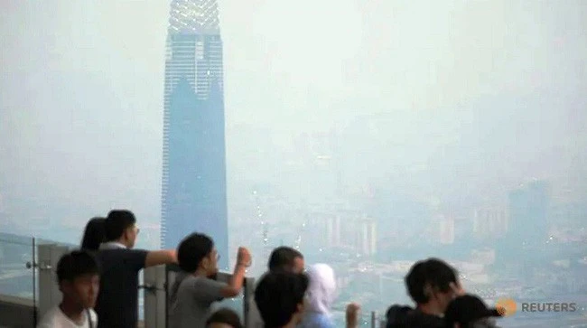 Khói mù tại Kuala Lumpur, Malaysia ngày 11/9/2019. Ảnh: Reuters.