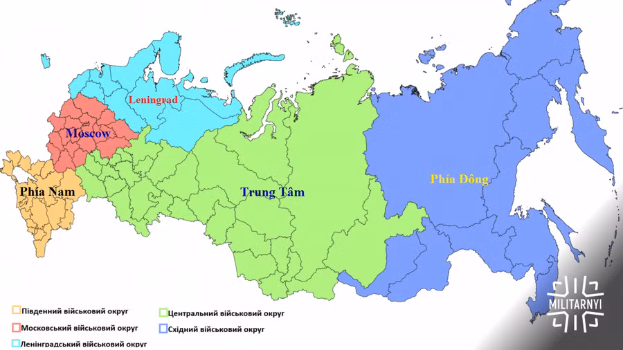 Ông Putin phê chuẩn bộ phận hành chính-quân sự mới 