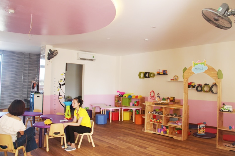 Được các giáo viên nhà trường hướng dẫn