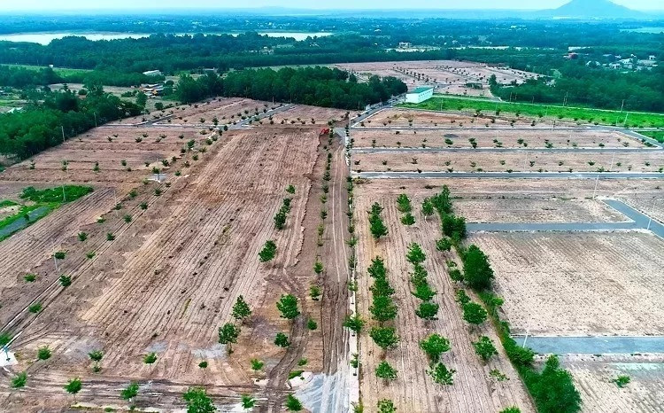 Bắt khẩn cấp em trai Nguyễn Thái Luyện Alibaba ảnh 1 Khu đất rộng hơn 13 ha ở thị xã Phú Mỹ đã bị cưỡng chế tháo dỡ hạ tầng. Ảnh: Nguyễn Khoa.