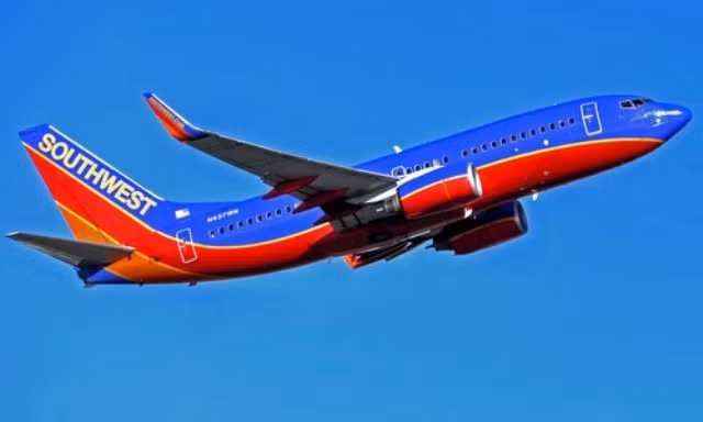 Một máy bay của Southwest Airlines hồi năm 2015. Ảnh: AFP.