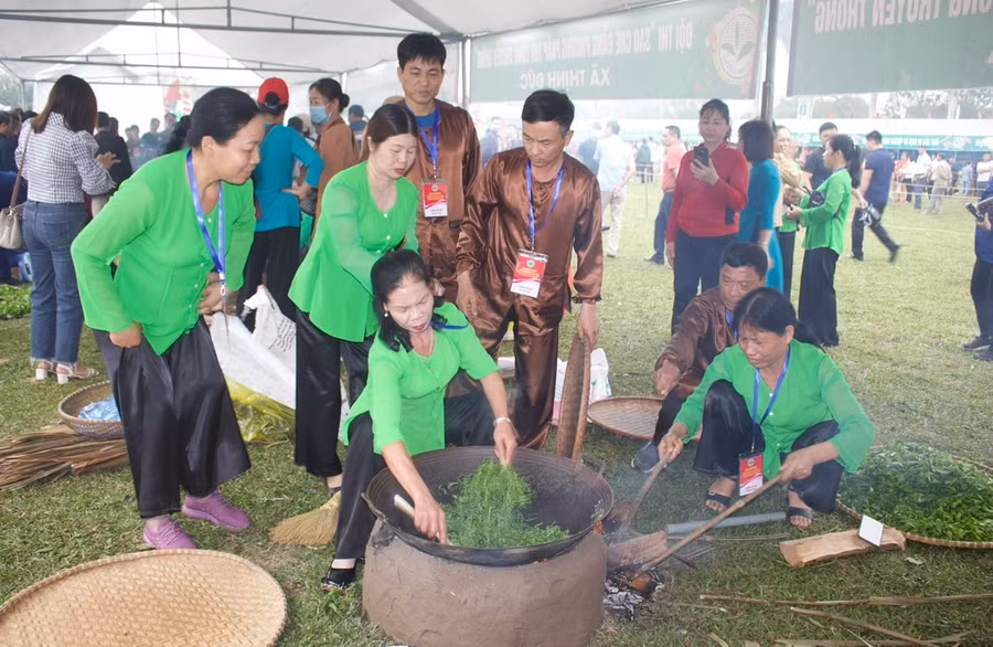 Thi sao chè bằng phương pháp thủ công.