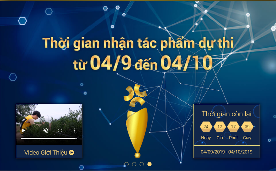 Ban giám khảo sẽ chọn ra 5 tác phẩm xuất sắc nhất thuộc 5 lĩnh vực. Ban giám khảo sẽ chọn ra 5 tác phẩm xuất sắc nhất thuộc 5 lĩnh vực.