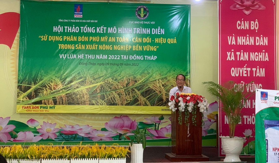 Ông Lê Văn Thiệt - Phó Cục trưởng Cục BVTV phát biểu tại Hội thảo. Ông Lê Văn Thiệt - Phó Cục trưởng Cục BVTV phát biểu tại Hội thảo.