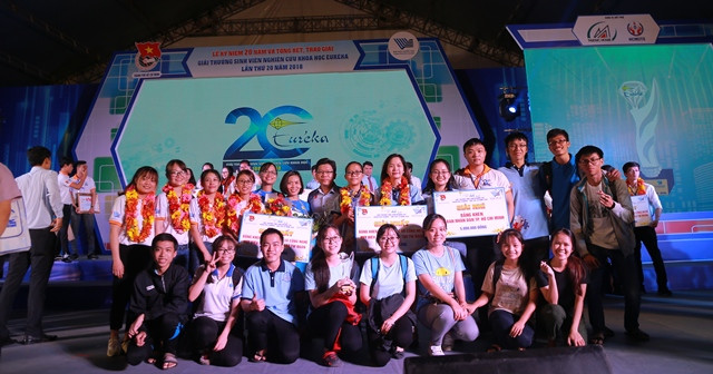 Sinh viên trường ĐHCN Thực phẩm TPHCM tại Lễ trao giải