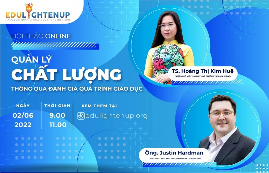 Chương trình hội thảo online với sự tham gia của hai vị diễn giả trong nước và quốc tế.