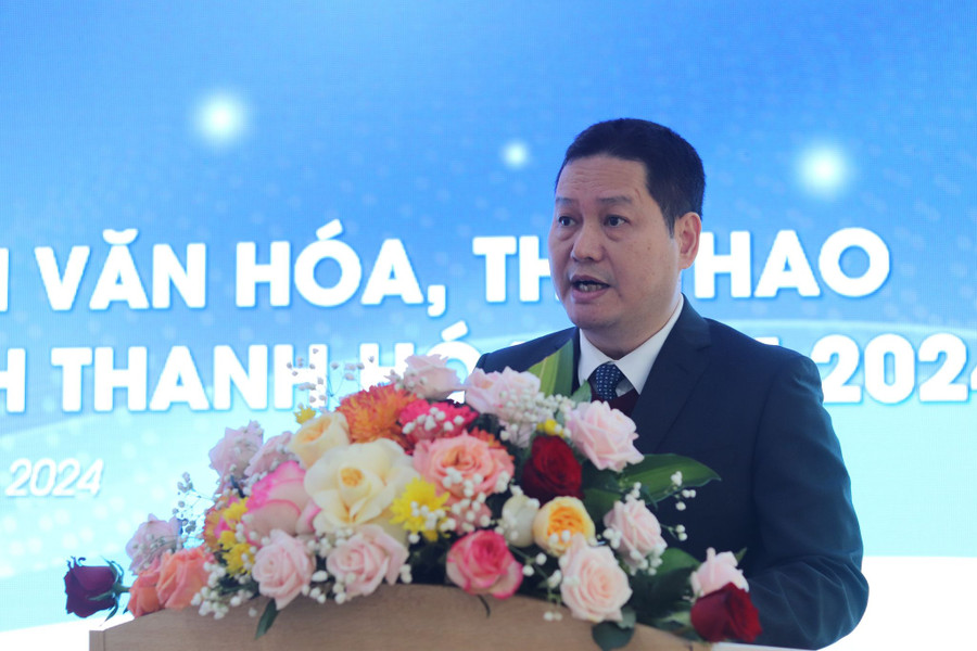 Ông Phạm Nguyên Hồng, Giám đốc Sở Văn hóa, Thể thao và Du lịch phát biểu tại hội nghị. (Ảnh: NT) Ông Phạm Nguyên Hồng, Giám đốc Sở Văn hóa, Thể thao và Du lịch phát biểu tại hội nghị. (Ảnh: NT)