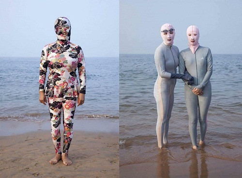 Đồ tắm chống nắng toàn diện.