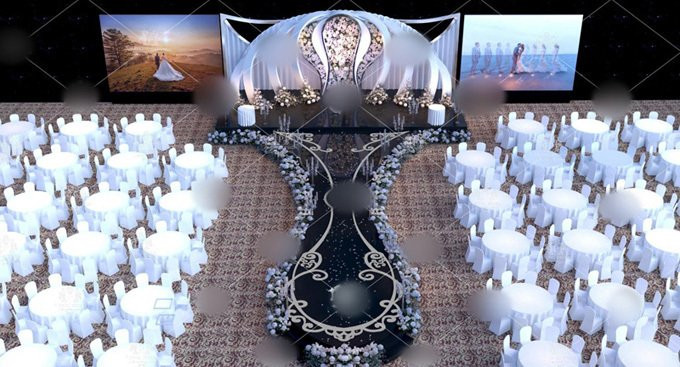 Cặp đôi Thái Nguyên chi 4 tỷ trang trí tiệc cưới 