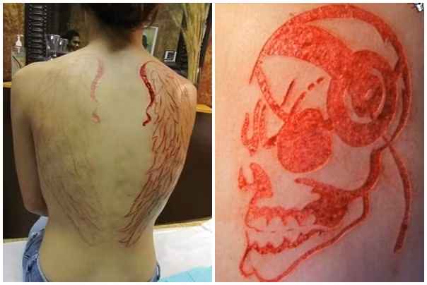 Rợn người kiểu xăm “đục da khoét thịt” của giới trẻ ảnh 6