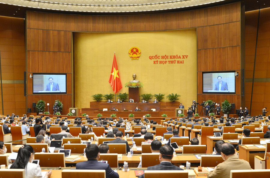 Toàn cảnh phiên họp. Ảnh: Quang Khánh.