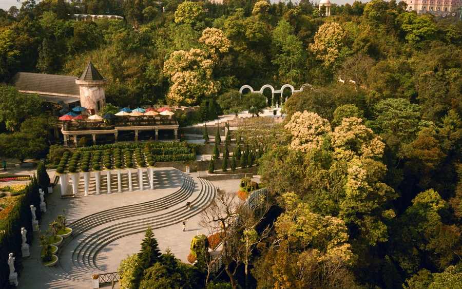 Một góc xanh tại Sun World Ba Na Hills