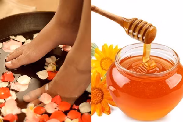 Cách trị nứt nẻ gót chân công hiệu khi ngâm chân với mật ong