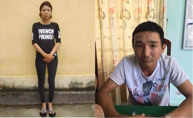  Đối tượng Tiên và Lơ tại cơ quan công an. 