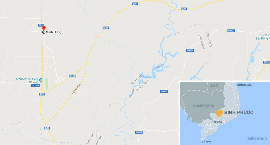 Hiện trường vụ xe bồn chở xăng bốc cháy làm 6 người chết ảnh 7 Hien truong vu chay xe bon cho xang lam 6 nguoi chet o Binh Phuoc hinh anh 7