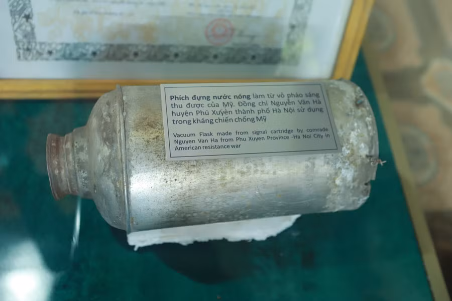 Một số vỏ đạn bộ đội ta thu được của địch trong những năm kháng chiến chống Mỹ cứu nước.